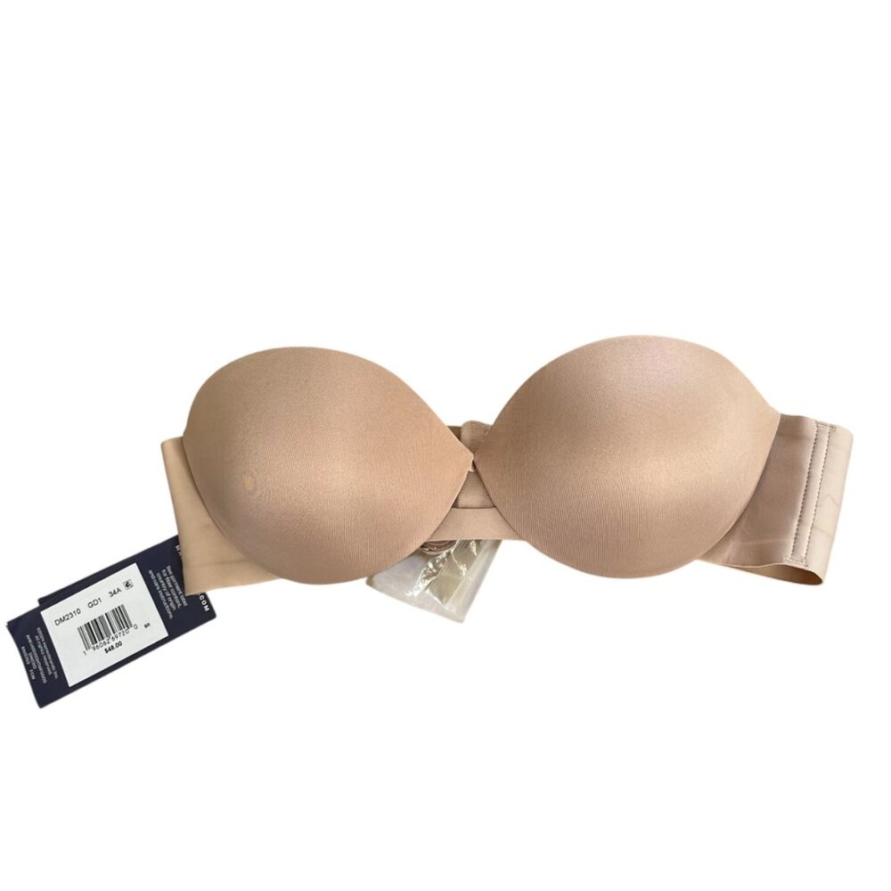 Maidenform 34A Beige Dreamwire Strapless Multiway No Poke Bra